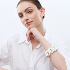 Vanessa Baroni Armbänder|Giant Bracelet Matt Off White