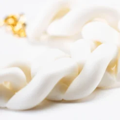 Vanessa Baroni Armbänder|Giant Bracelet Matt Off White
