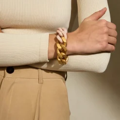 Vanessa Baroni Armbänder|Great Bracelet 2 Color Gold - Matt Baby Rose