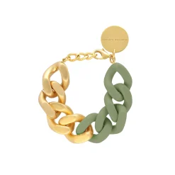 Vanessa Baroni Armbänder|Great Bracelet 2 Color Gold - Matt Mint