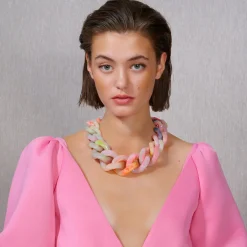 Vanessa Baroni Halsketten|Great Necklace Neon Rainbow