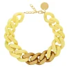 Vanessa Baroni Halsketten|Great Necklace With Gold - Yellow Marble