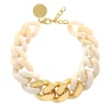 Vanessa Baroni Halsketten|Great Necklace With Gold - Pearl Marble