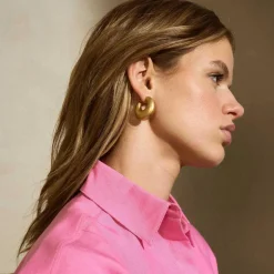 Vanessa Baroni Ohrringe|Moon Earring Gold Vintage