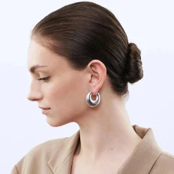 Vanessa Baroni Ohrringe|Moon Earring Silver Vintage