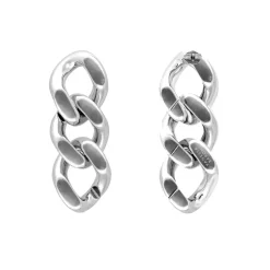Vanessa Baroni Ohrringe|New Flat Chain Earring Silver
