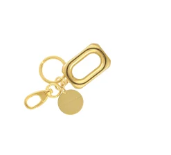 Vanessa Baroni Schlusselanhanger|One Square Key Ring Gold