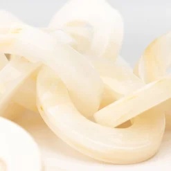 Vanessa Baroni Halsketten|Oval Necklace Off White - Pearl Marble