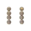 Vanessa Baroni Ohrringe|Small Beads Earring Greige Marble