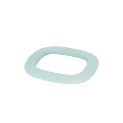Vanessa Baroni Armbänder|Squared Bangle Matt Baby Blue