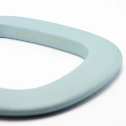 Vanessa Baroni Armbänder|Squared Bangle Matt Baby Blue