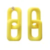 Vanessa Baroni Ohrringe|Squared Double Earring Small Yellow
