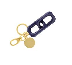 Vanessa Baroni Schlusselanhanger|Squared Key Ring Navy