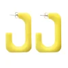 Vanessa Baroni Ohrringe|Squared Single Earring Large Yellow
