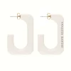 Vanessa Baroni Ohrringe|Squared Single Earring Large Off-White