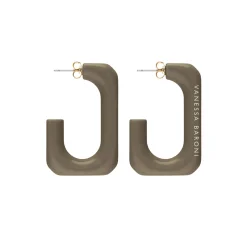 Vanessa Baroni Ohrringe|Squared Single Earring Small Olive