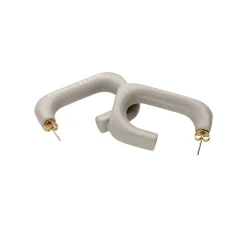 Vanessa Baroni Ohrringe|Squared Single Earring Small Grey