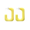 Vanessa Baroni Ohrringe|Squared Single Earring Small Yellow