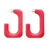 Vanessa Baroni Ohrringe|Squared Single Earring Small Pink