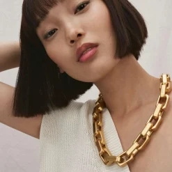 Vanessa Baroni Halsketten|Tank Necklace Gold Vintage