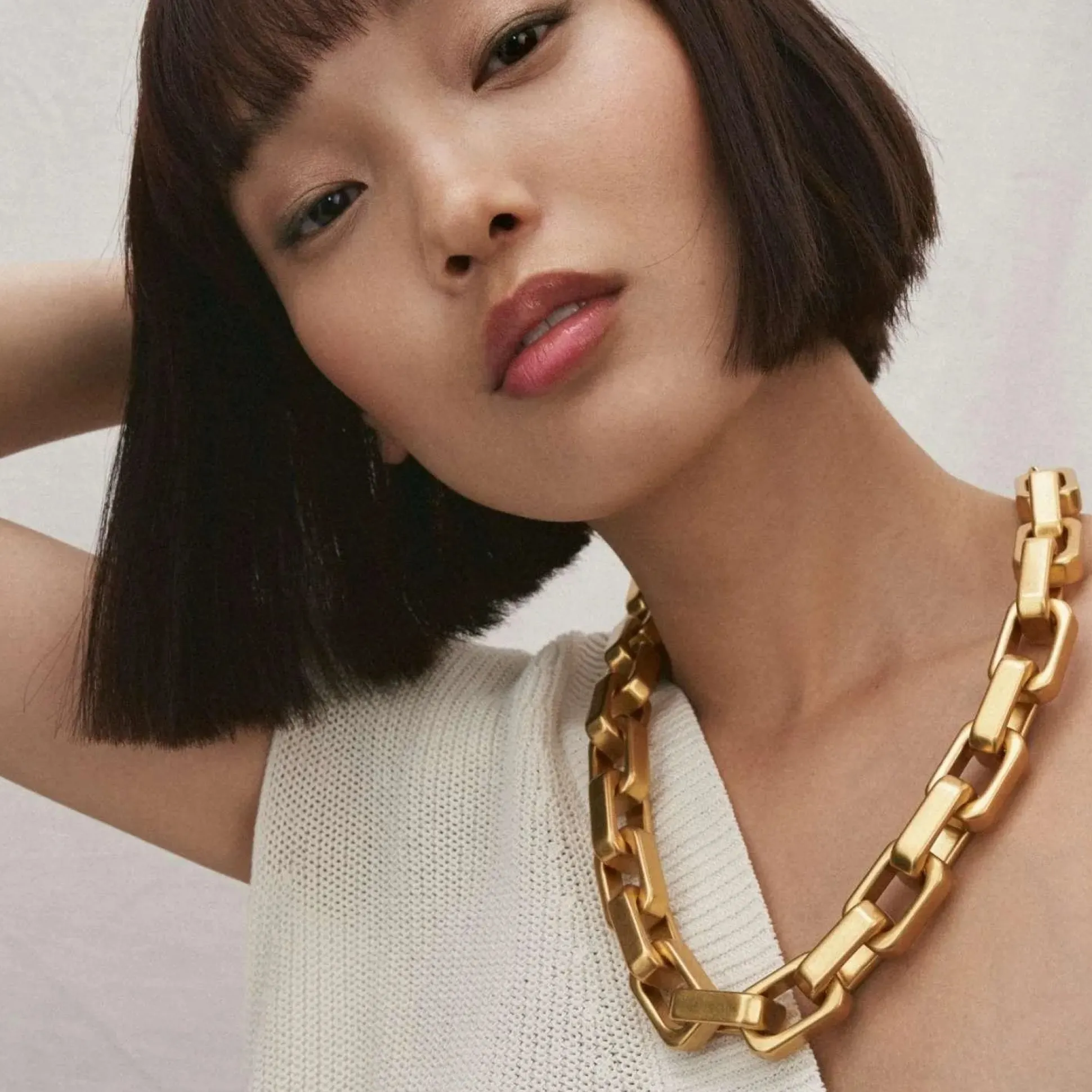 Vanessa Baroni Halsketten|Tank Necklace Gold Vintage