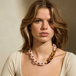 Vanessa Baroni Halsketten|Tank Necklace Matt Baby Rose