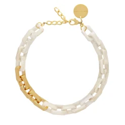 Vanessa Baroni Halsketten|Tank Necklace White Marble