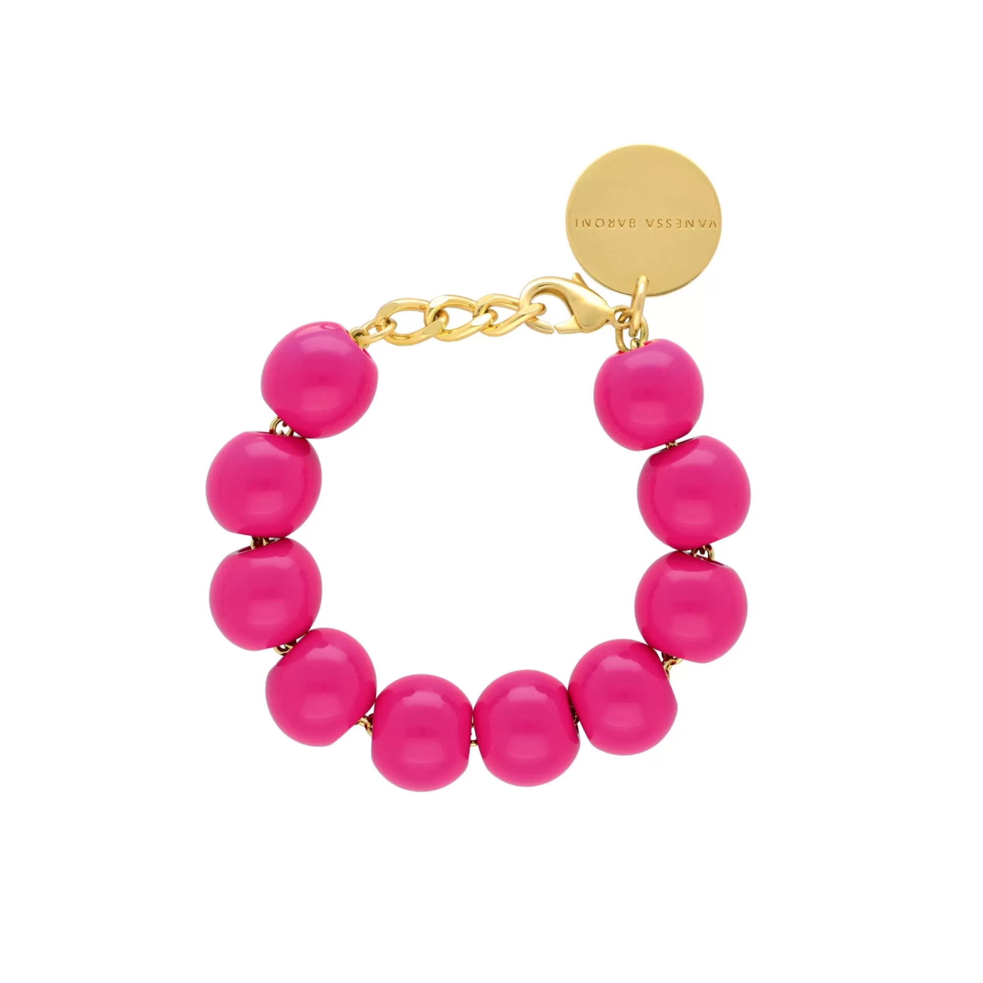New Vanessa Baroni Beads Bracelet Fuchsia