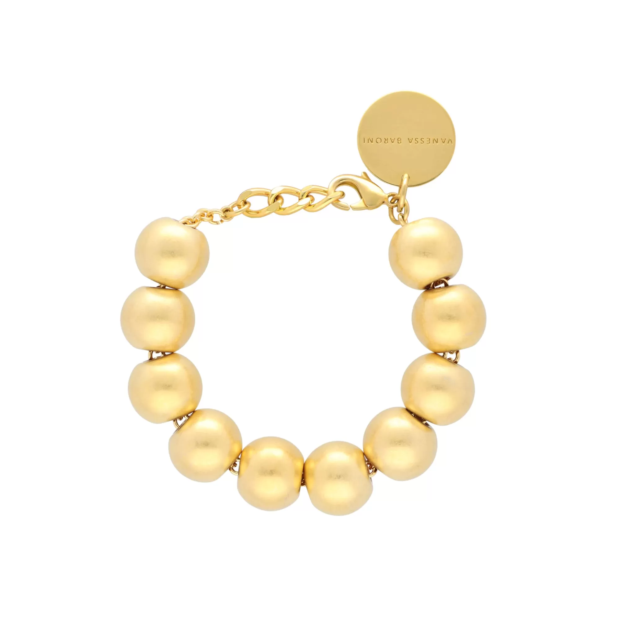 Discount Vanessa Baroni Beads Bracelet Gold Vintage