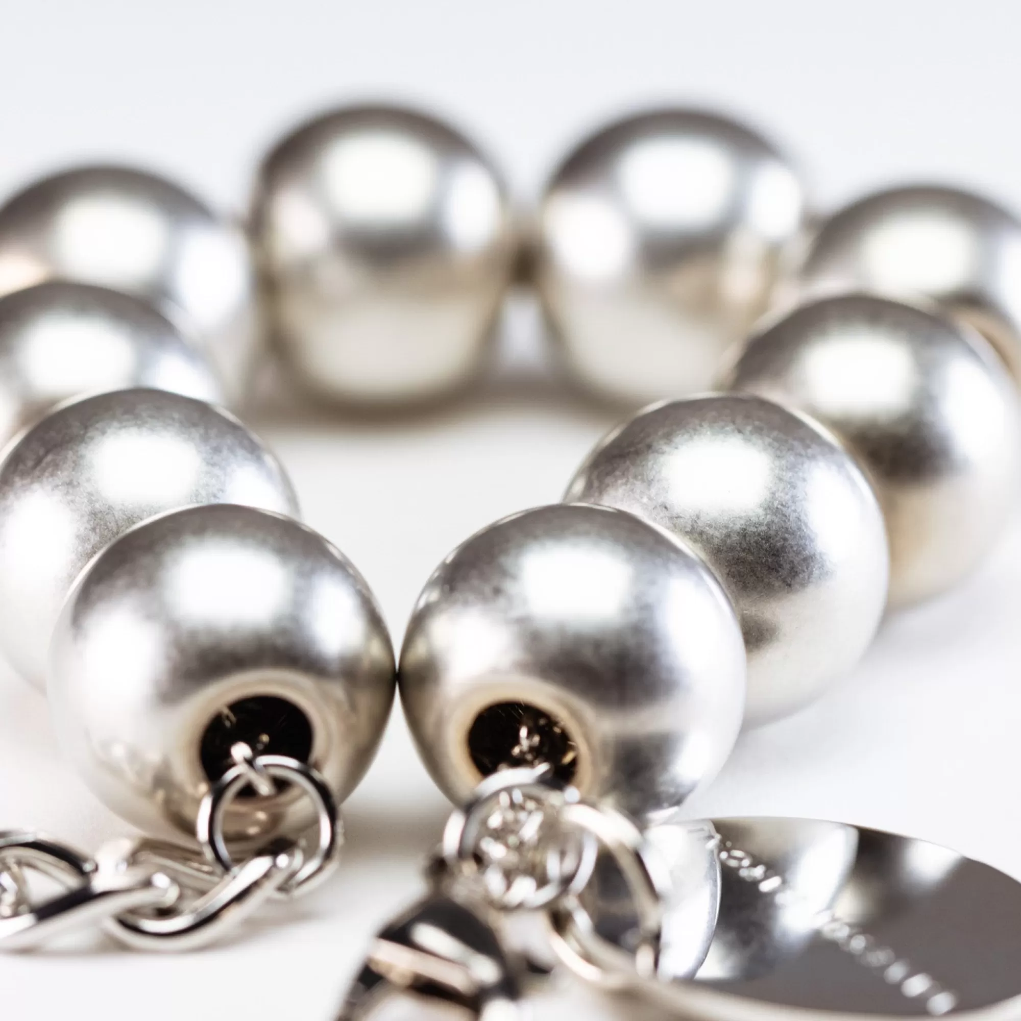 Best Vanessa Baroni Beads Bracelet Silver Vintage