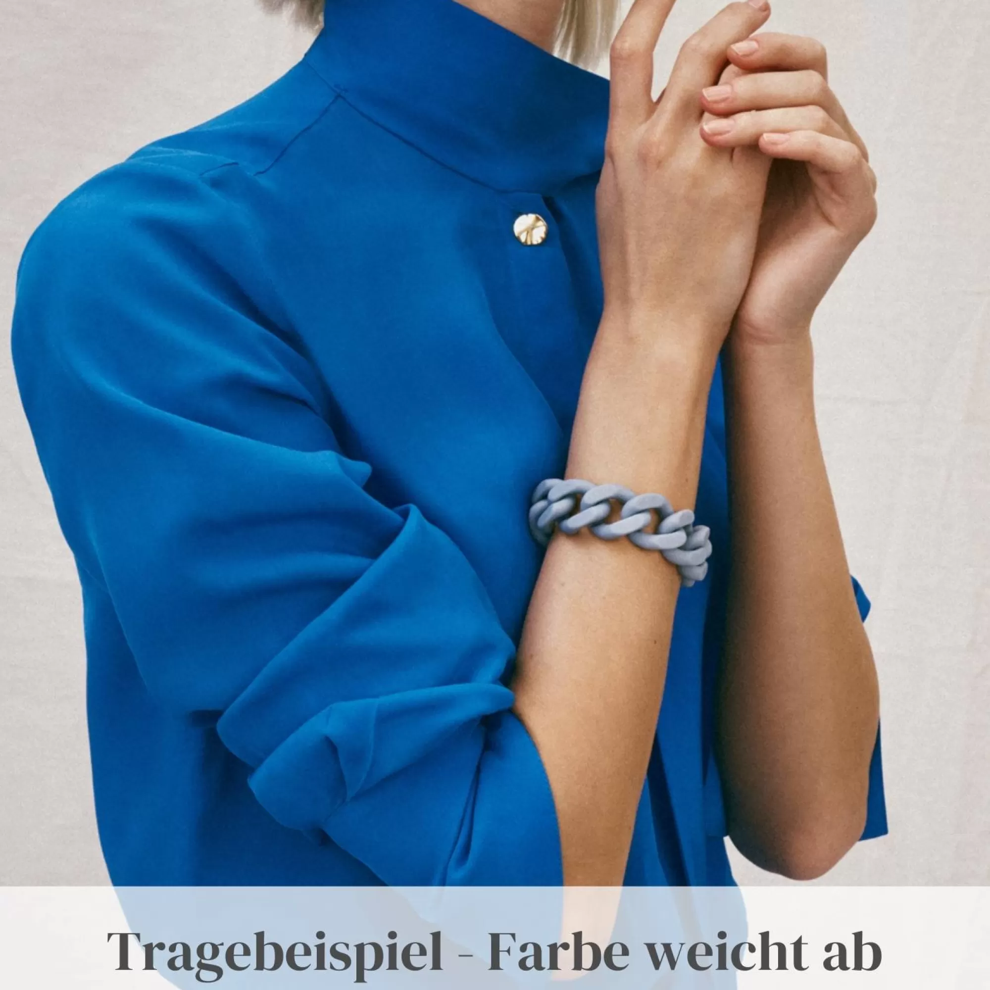 Outlet Vanessa Baroni Flat Chain Bracelet 2 Color With Gold - Pigeon Grey - Pigeon Grey Matt