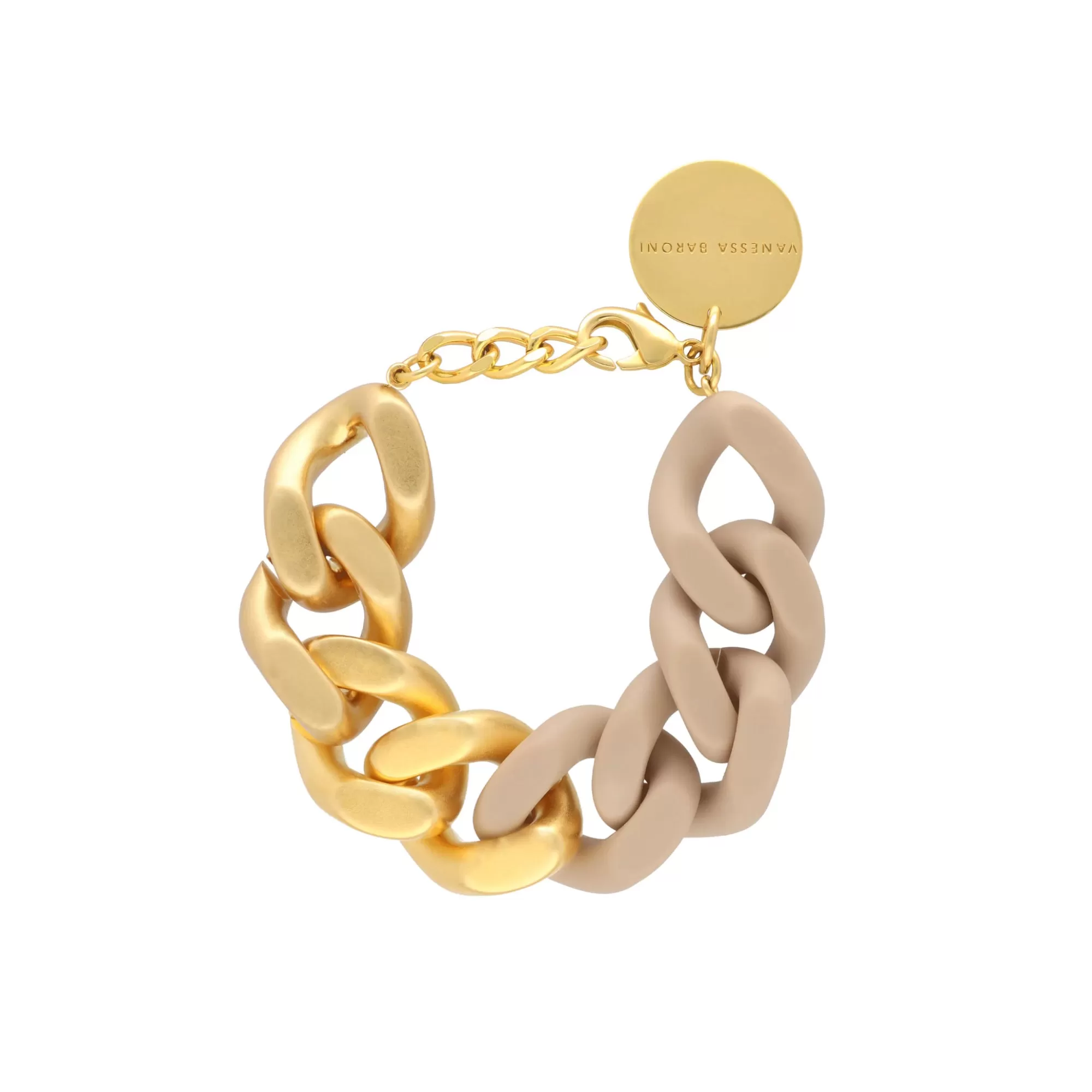 Fashion Vanessa Baroni Great Bracelet 2 Color Gold - Matt Beige