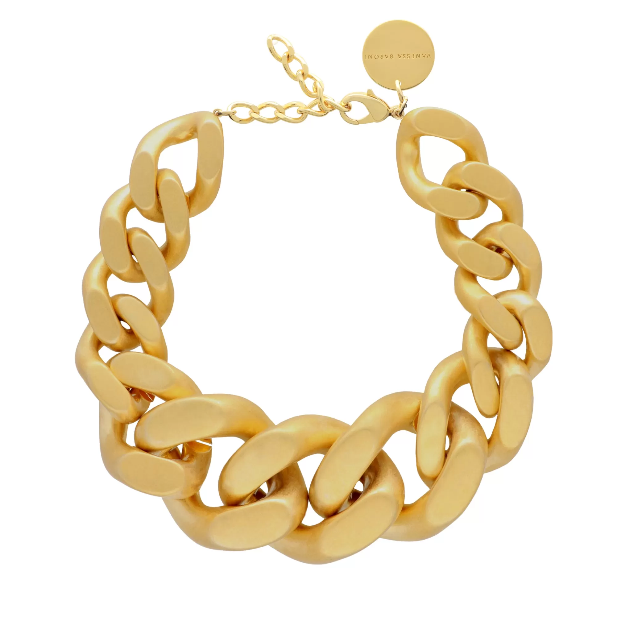 Fashion Vanessa Baroni Great Choker Necklace Gold Vintage