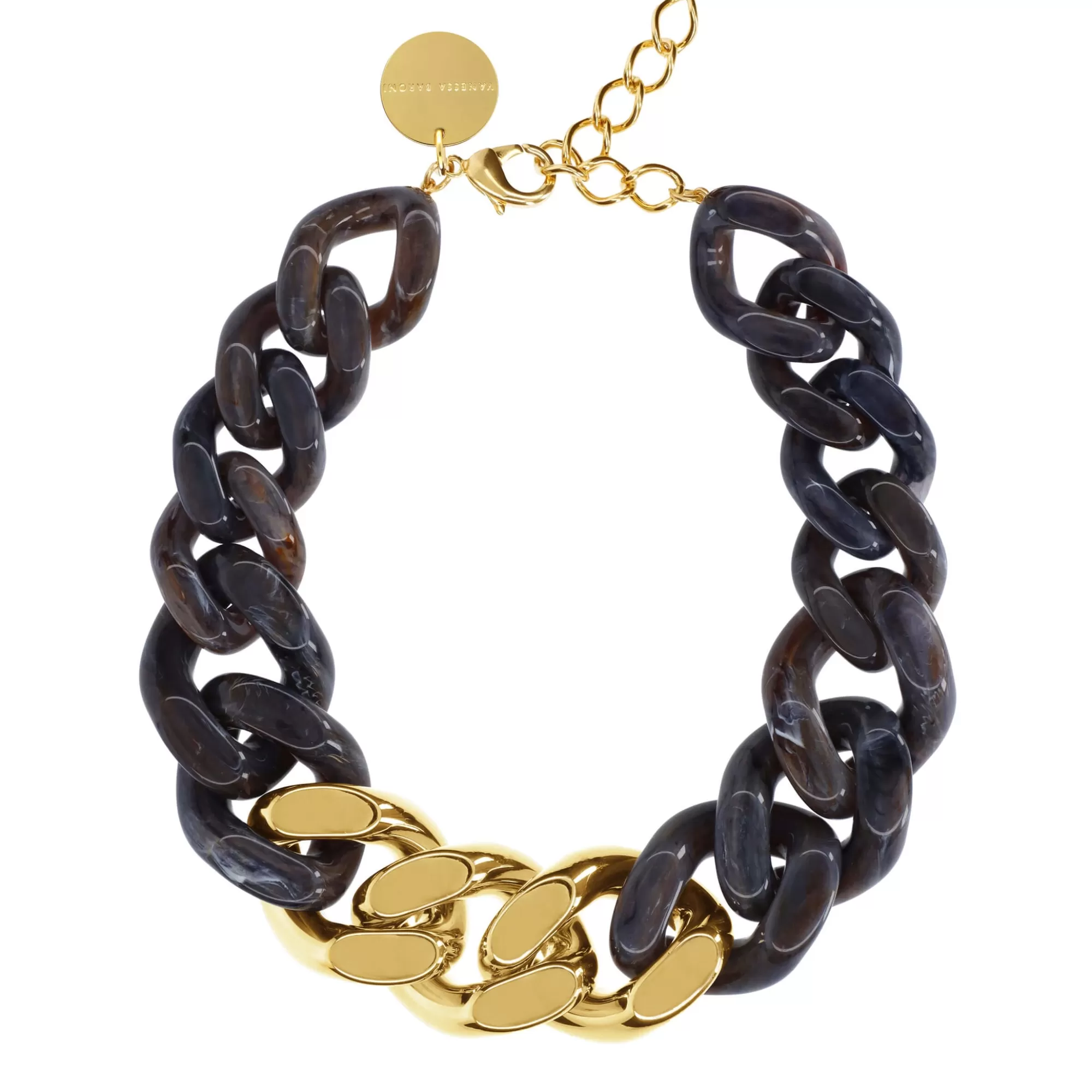 Best Vanessa Baroni Great Necklace With Gold - Blue Multicolor