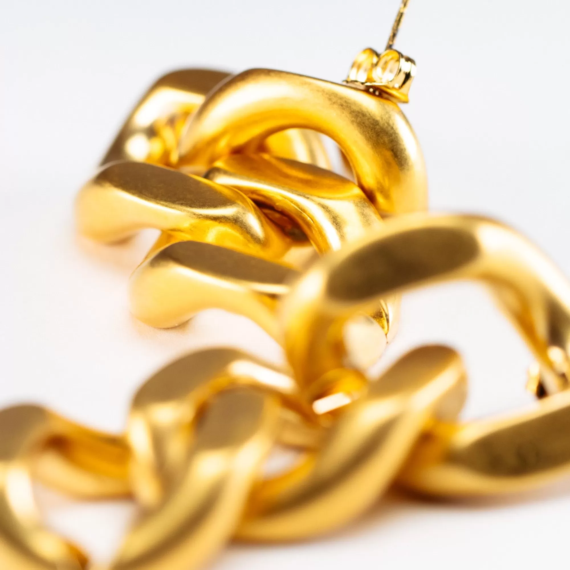 Clearance Vanessa Baroni New Flat Chain Earring Gold Vintage