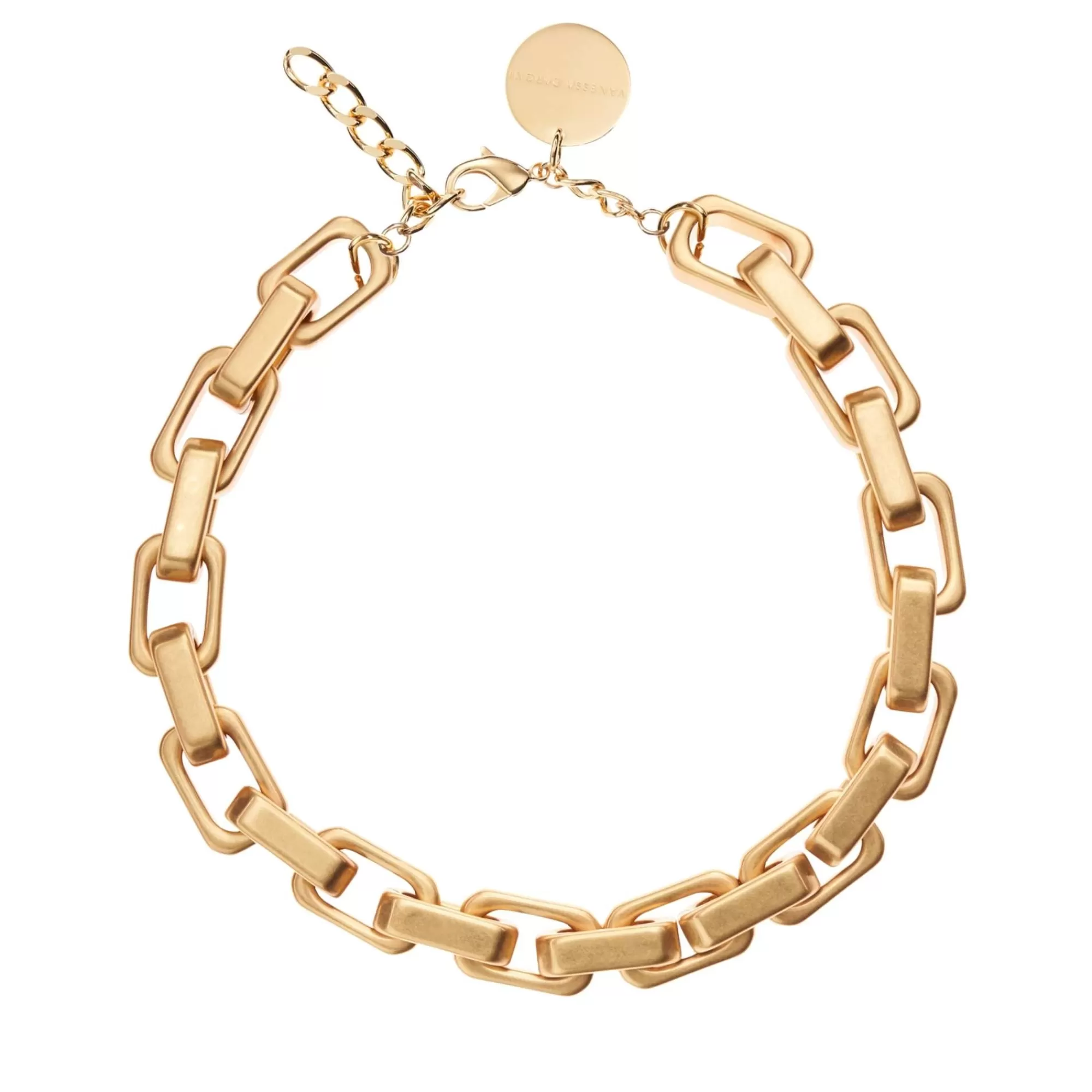 Best Vanessa Baroni Tank Necklace Gold Vintage